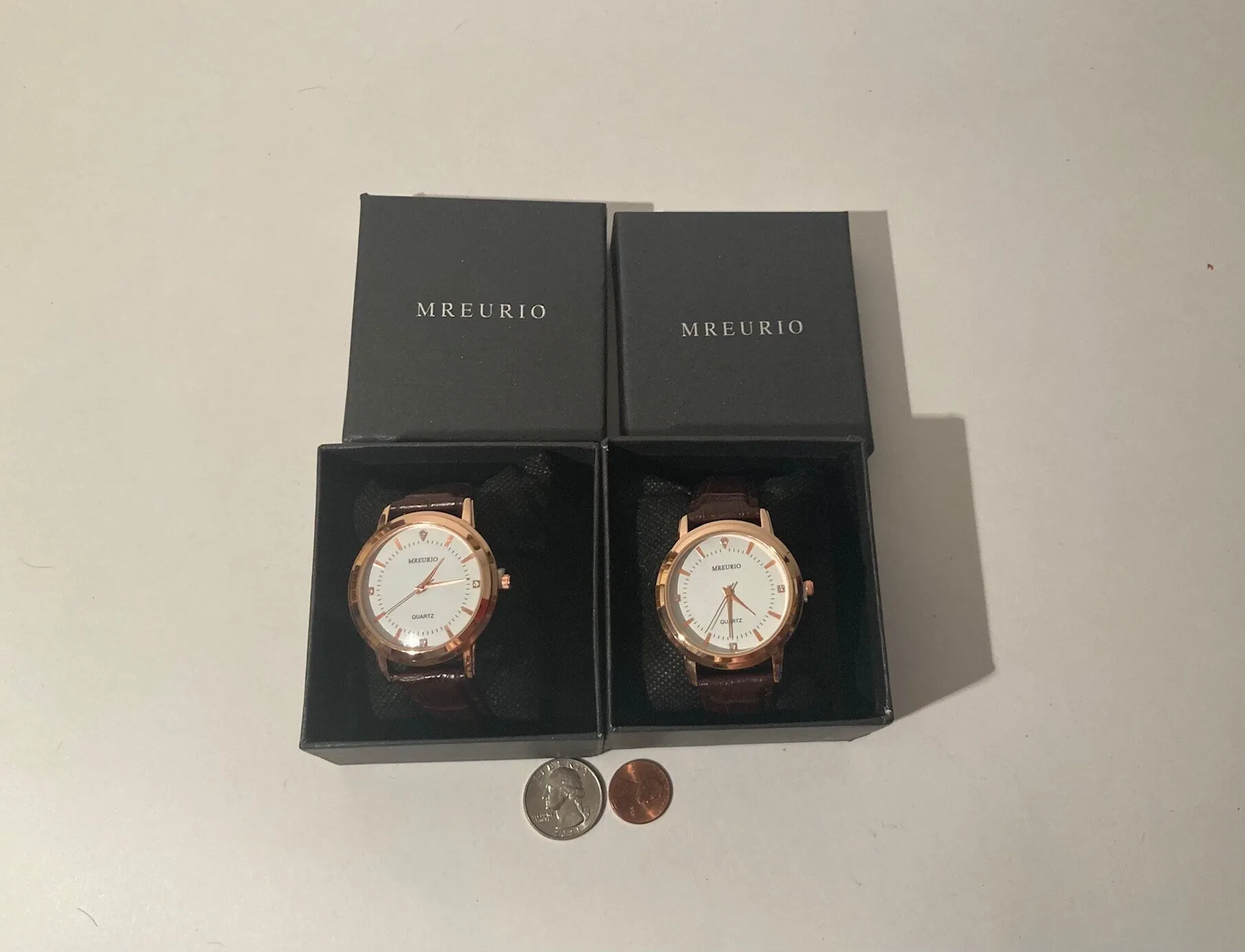 2 Vintage Mreurio Wrist Watches, Watch, Quality, Leather Bands, Nice, Quality, Fashion, Accessory, Wrist, In Boxes, Free Shipping