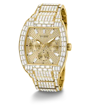 40th Anniversary Limited Edition GUESS Mens Gold Tone Multi-function Watch