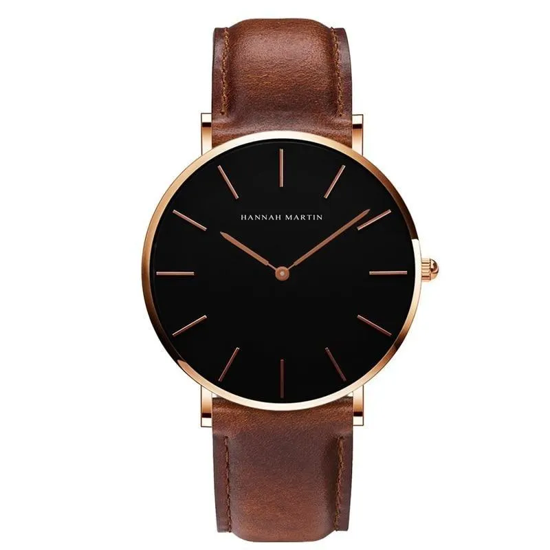 Albert Nero Classic Men Watch With Leather Strap