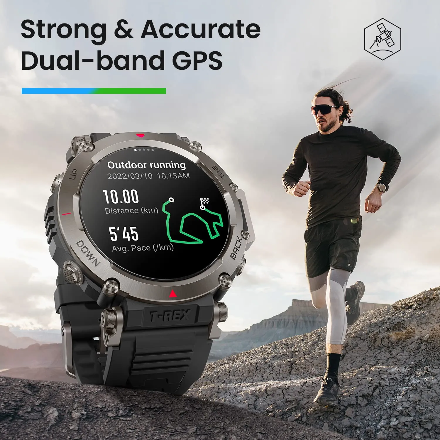 Amazfit T-Rex Ultra Smart Watch  (Sahara)