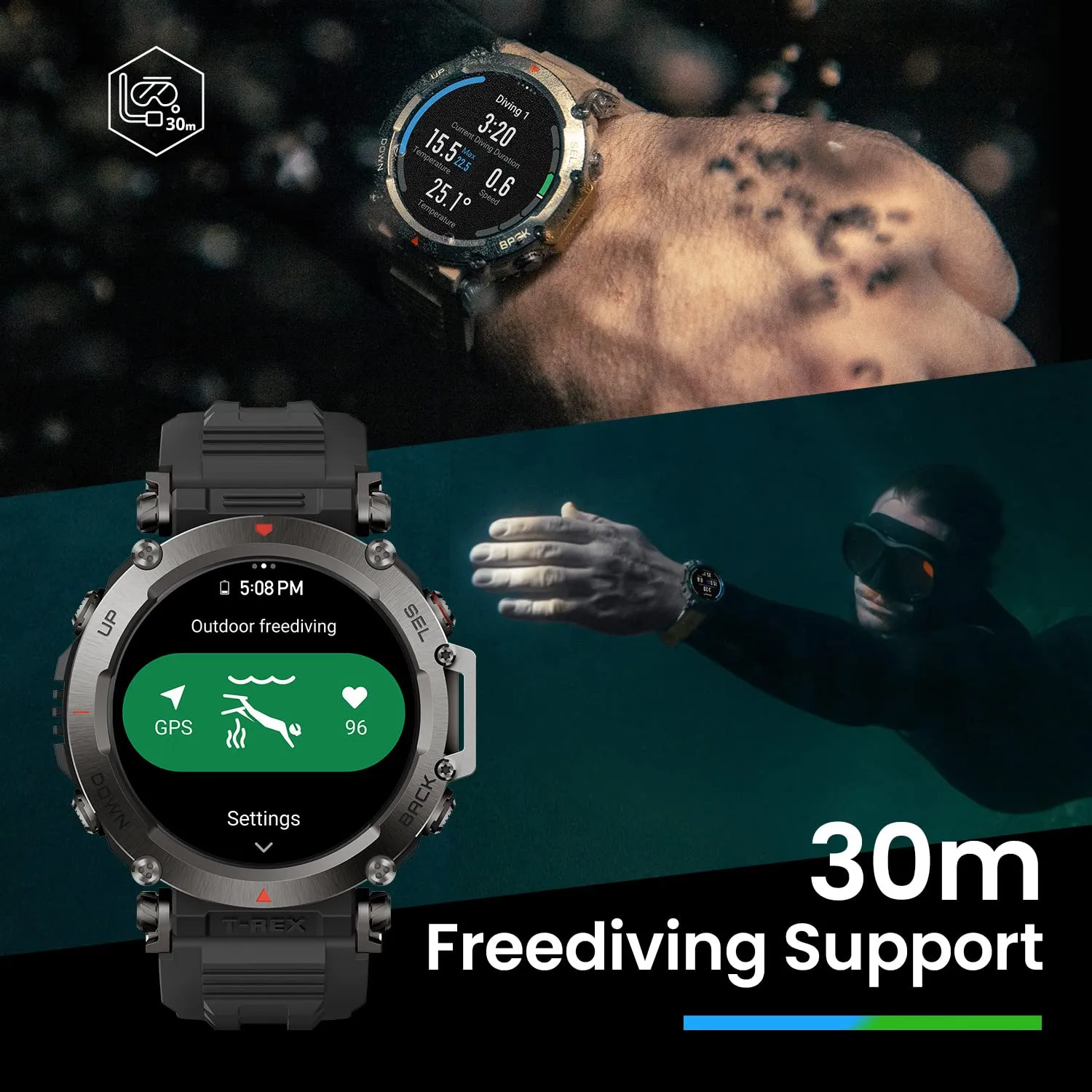 Amazfit T-Rex Ultra Smart Watch  (Sahara)