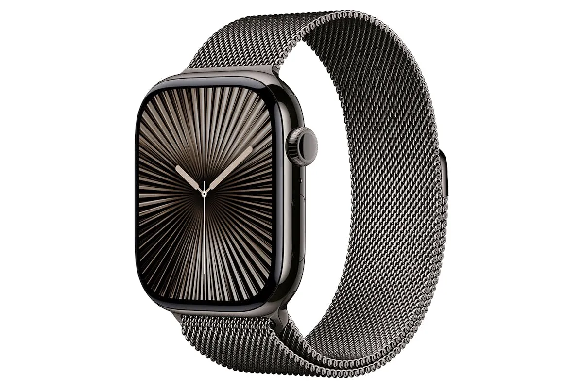 Apple Watch Series 10 GPS   Cellular | 46mm | Slate Titanium Case with Slate Milanese Loop S/M