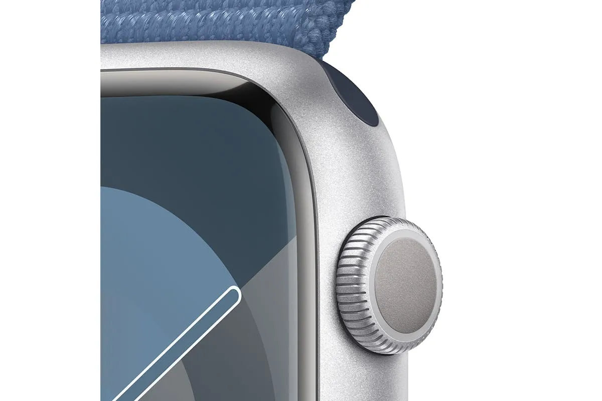 Apple Watch Series 9 | 45mm | Silver Aluminium Winter Blue Sport Loop