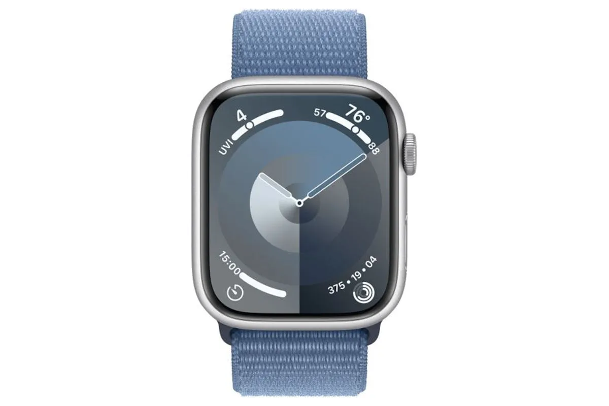 Apple Watch Series 9 | 45mm | Silver Aluminium Winter Blue Sport Loop