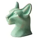 Bastet Cat Bust Patina Sm - 3.5"