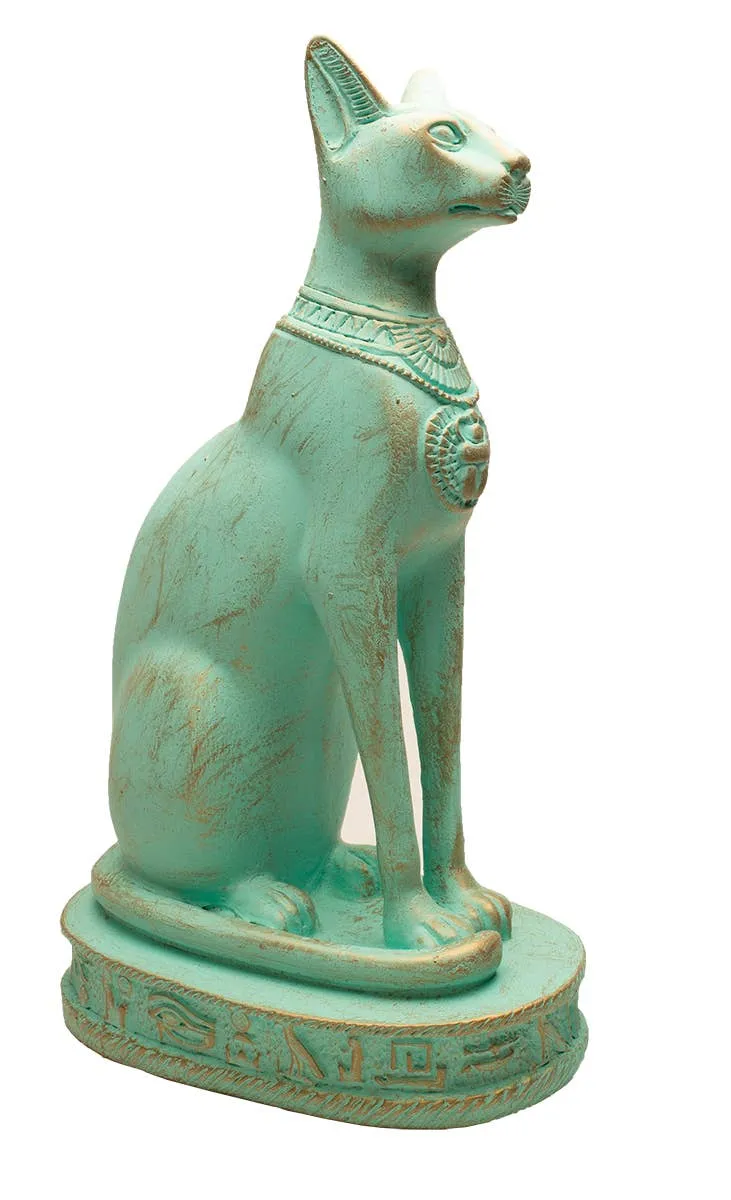 Bastet Cat Statues - Patina: Small