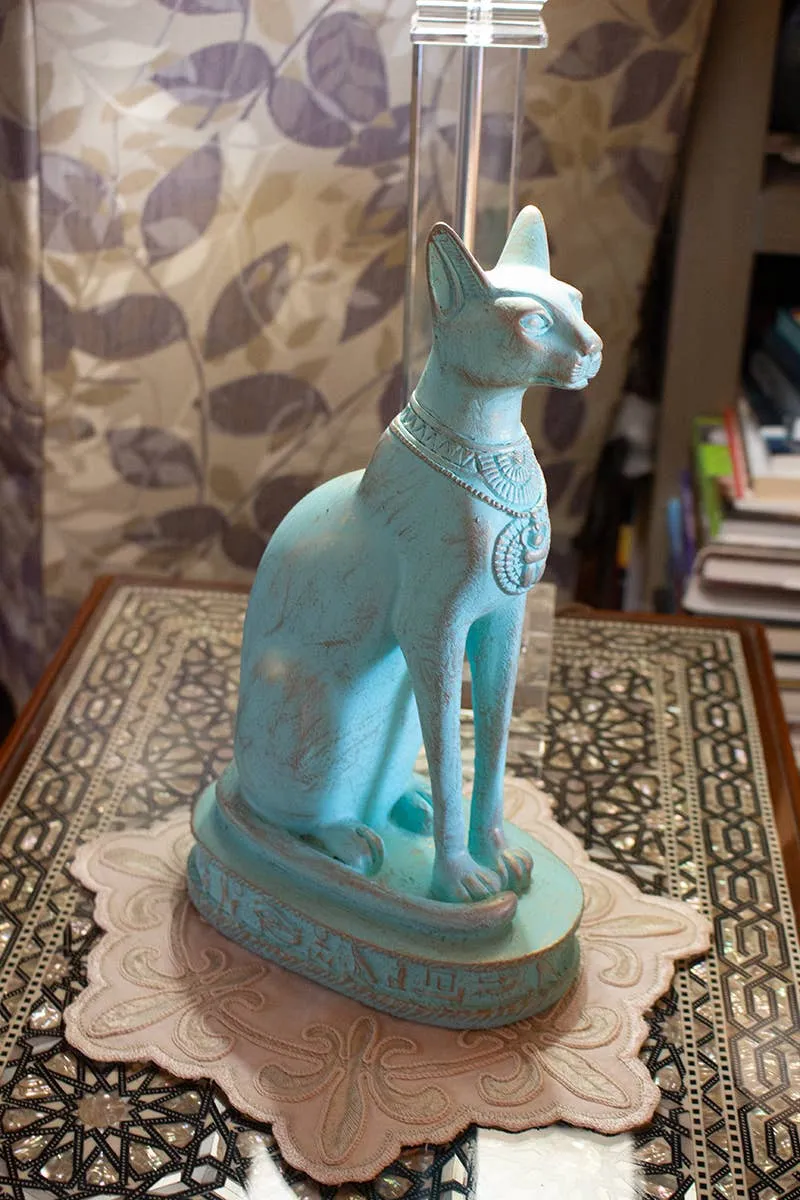 Bastet Cat Statues - Patina: Small