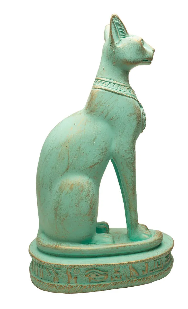 Bastet Cat Statues - Patina: Small