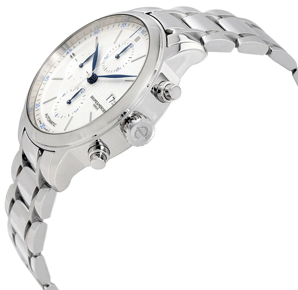 Baume & Mercier Classima Chronograph Stainless Steel Automatic Silver Dial Date Mens Watch M0A10331