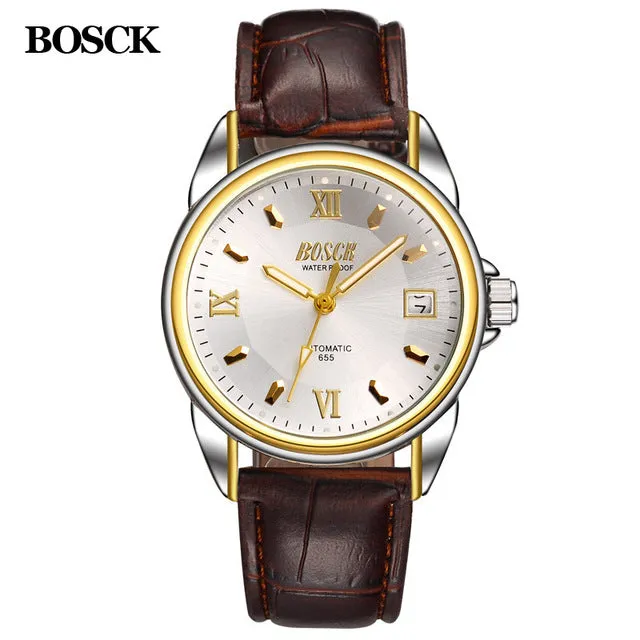 BOSCK High Quality Tourbillon Men Watches Top Brand Luxury Business Waterproof Watches Men Automatic Mechanical Wrist Watches