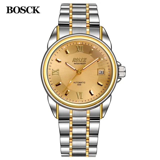 BOSCK High Quality Tourbillon Men Watches Top Brand Luxury Business Waterproof Watches Men Automatic Mechanical Wrist Watches