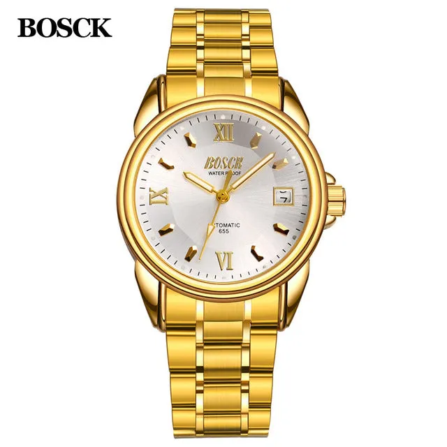 BOSCK High Quality Tourbillon Men Watches Top Brand Luxury Business Waterproof Watches Men Automatic Mechanical Wrist Watches