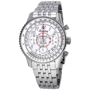 Breitling Montbrillant 01 White Dial Automatic Men's Chronograph Watch AB013112/G735SS AB013112-G735-448A