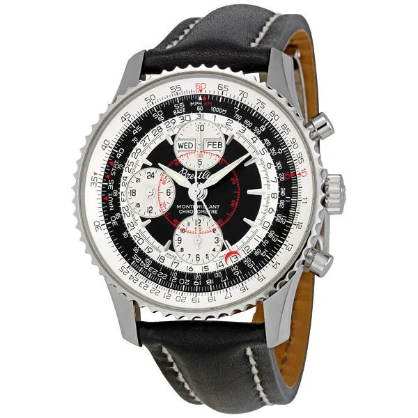 Breitling Montbrilliant Datora Black Dial Chronograph Men's Watch A2133012-B993BKLD A2133012/B993