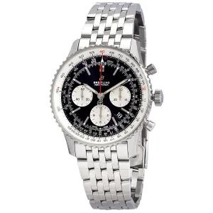 Breitling Navitimer 1 Chronograph Automatic Chronometer Black Dial Men's Watch AB0121211B1A1