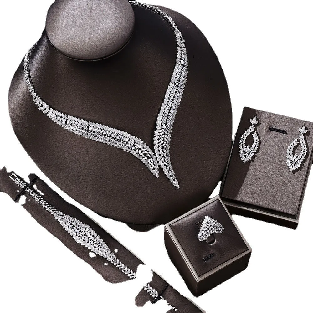 Bridal Wedding Four-Piece Necklace Set