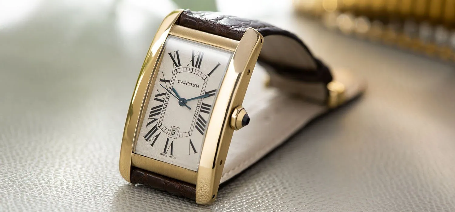 Cartier Tank Américaine Jumbo Yelow Gold ref 1740