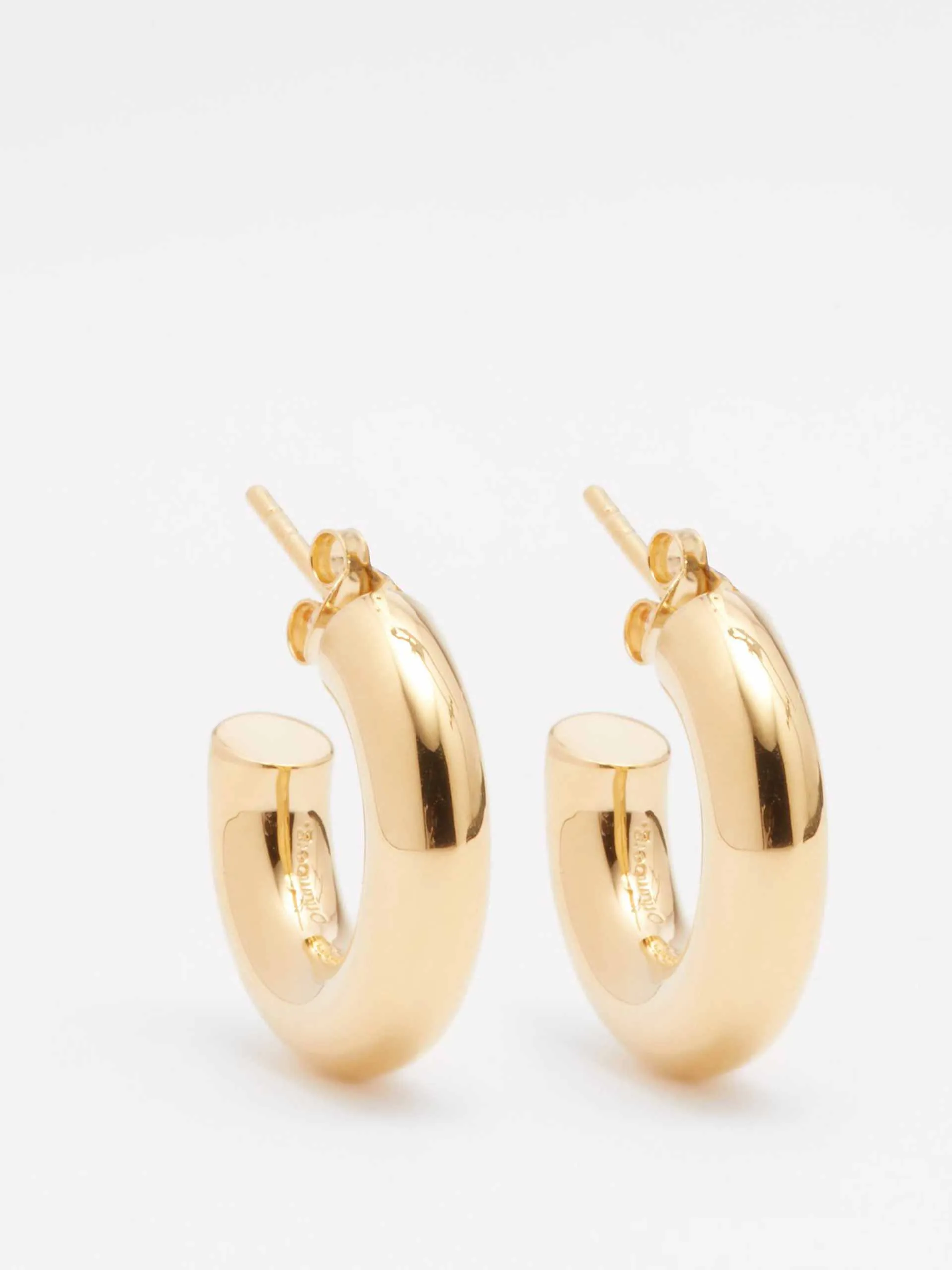 Chunky mini hoop earrings