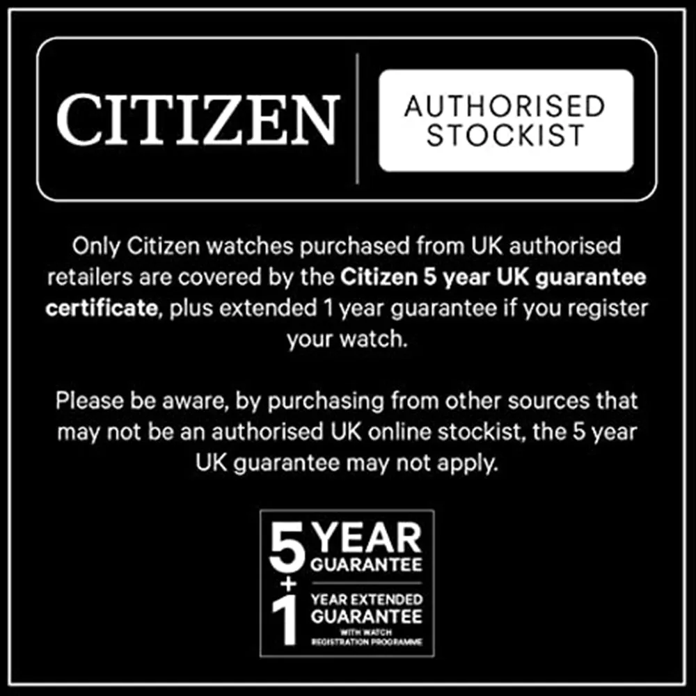 Citizen Mens Quartz Black Dial Band Stainless Steel Mesh Bracelet Chronograph Watch - CX0005-78E