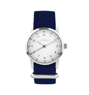 Classique Watch Navy Braided Strap - راقب