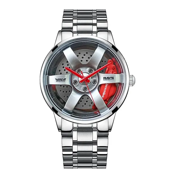 Custom Design Sport Car Rim Watches