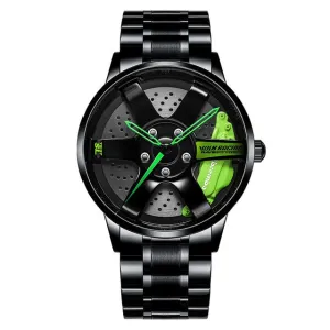 Custom Design Sport Car Rim Watches