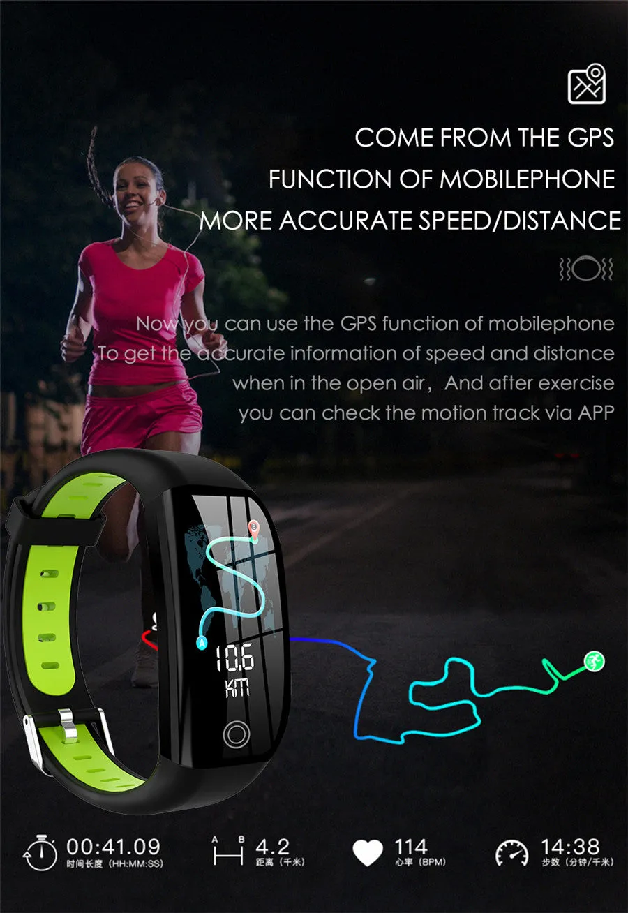 F21 Smartwatch Bracelet with GPS Distance Fitness Tracker