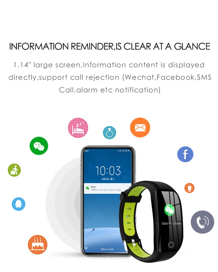 F21 Smartwatch Bracelet with GPS Distance Fitness Tracker