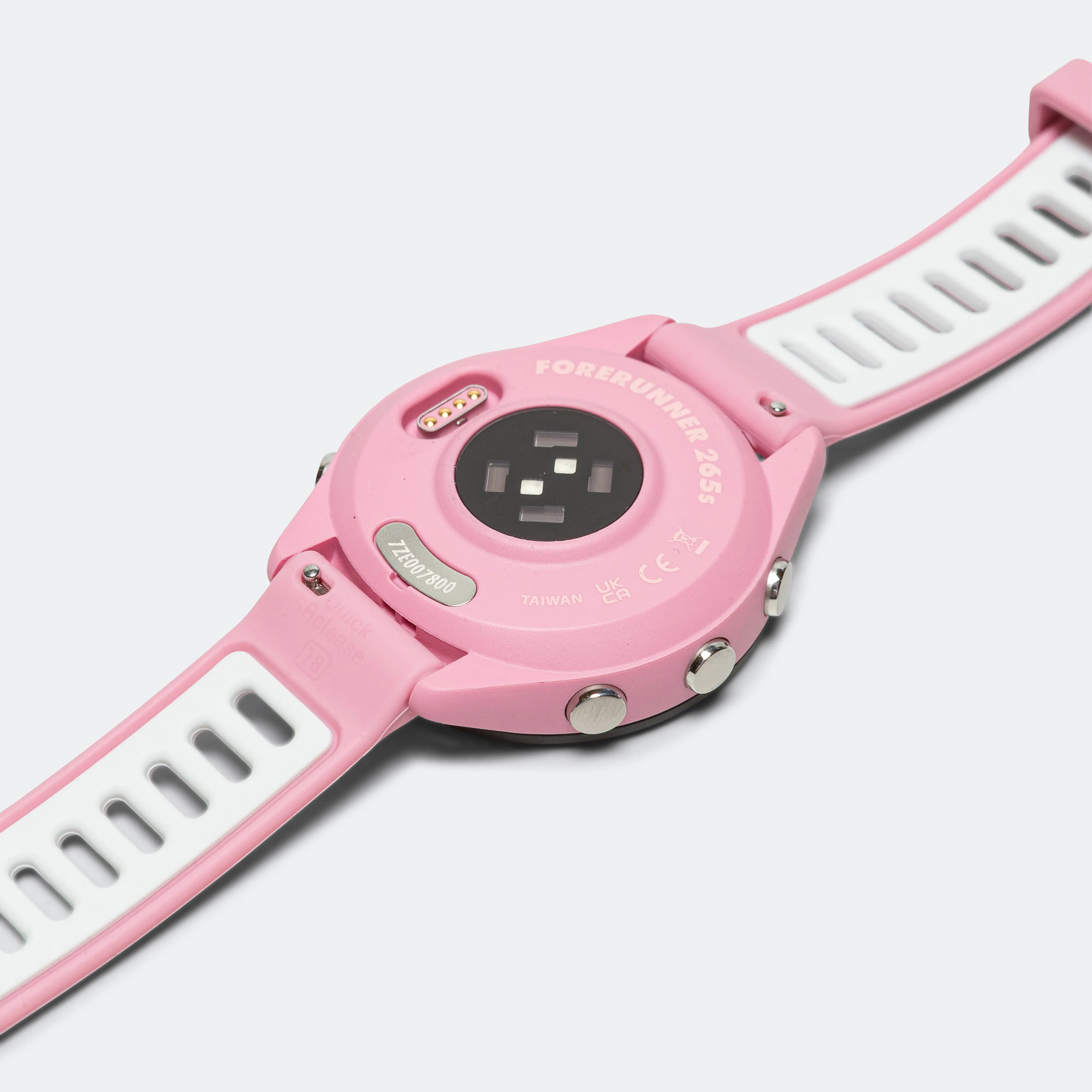 Forerunner® 265S - Black Bezel w/Light Pink Case & Light Pink/Powder Grey Silicone Band