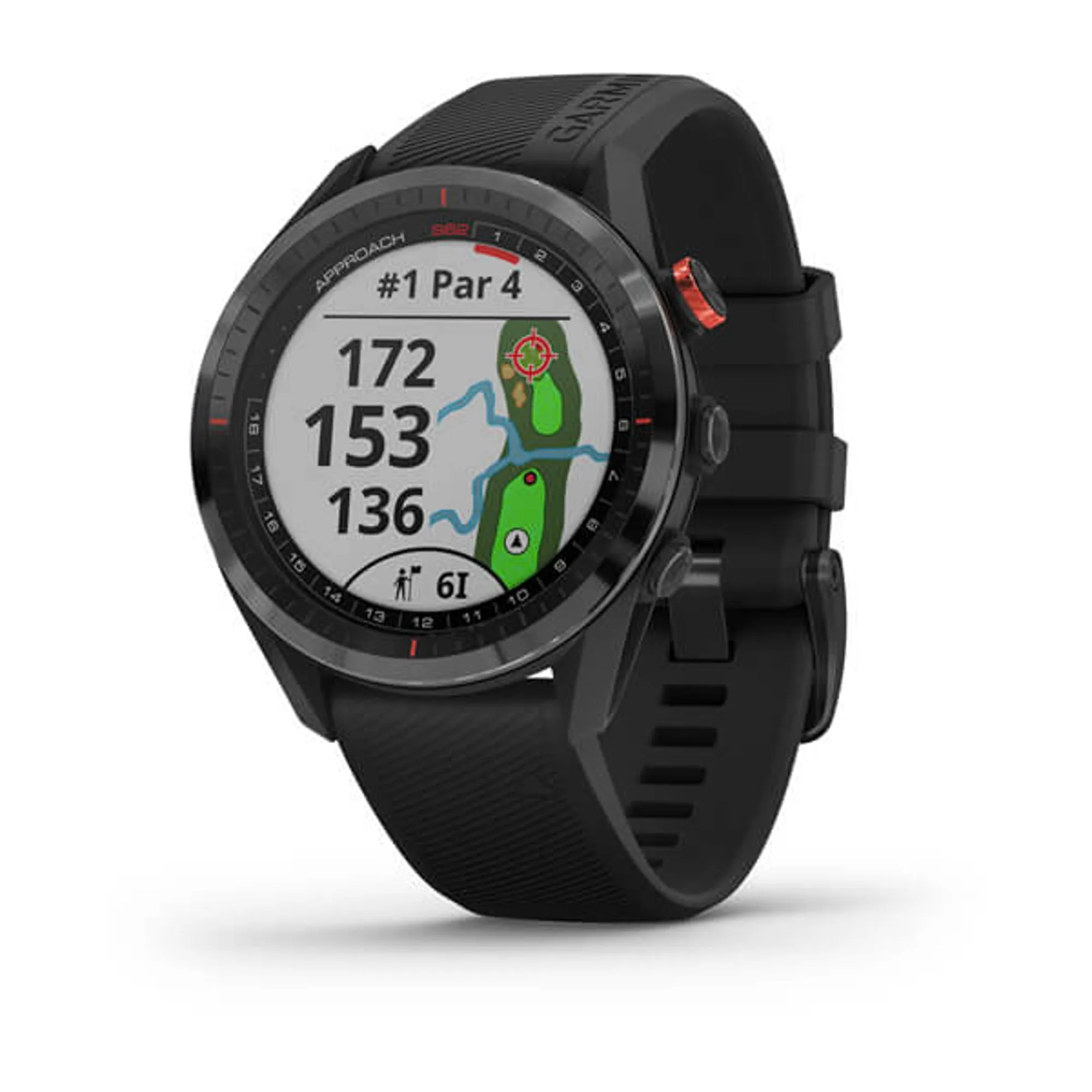 Garmin Approach S62, Premium Golf GPS Watch, Built-in Virtual Caddie, Mapping