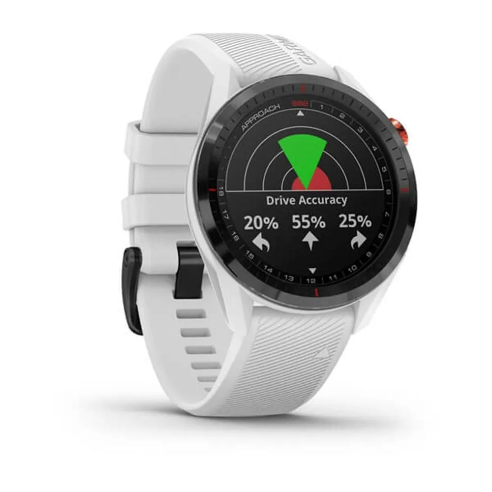 Garmin Approach S62 White Silicone Band Sport GPS Golf Smartwatch - 010-02200-01