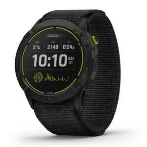 Garmin Enduro Ultraperformance Multisport GPS Carbon Gray DLC Titanium with Black UltraFit Nylon Strap Watch - 010-02408-01