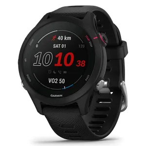 Garmin Forerunner 255S Black Smaller  with Music Advanced Insights Long-Lasting Battery GPS Running Smartwatch - 010-02641-22