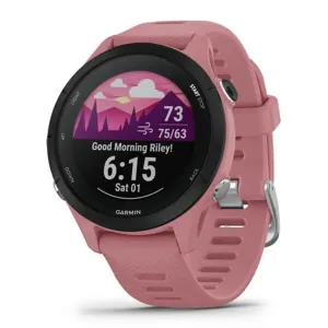 Garmin Forerunner 255S Light Pink Smaller Advanced Insights Long-Lasting Battery GPS Running Smartwatch - 010-02641-03