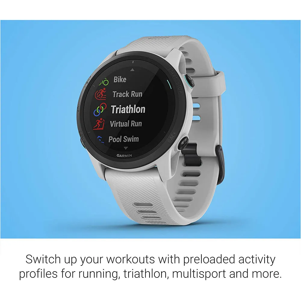 Garmin Forerunner 745 Whitestone Silicone Strap Digital Dial GPS Running and Triathlon Smart Watch - 010-02445-03