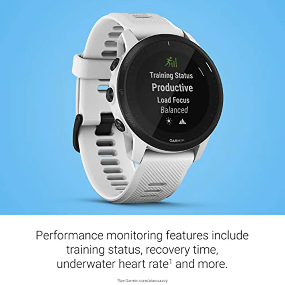 Garmin Forerunner 945 LTE Whitestone Silicone Band Premium GPS Running Smartwatch - 010-02383-01