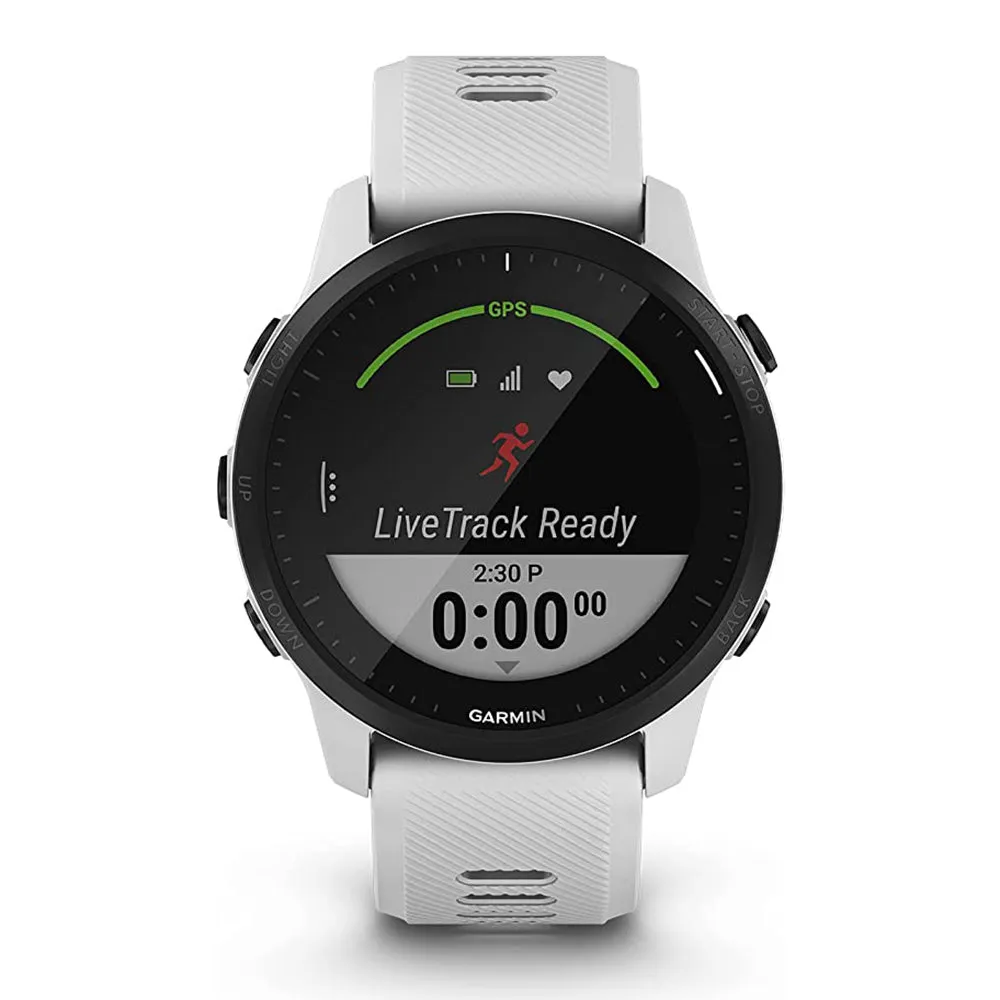 Garmin Forerunner 945 LTE Whitestone Silicone Band Premium GPS Running Smartwatch - 010-02383-01