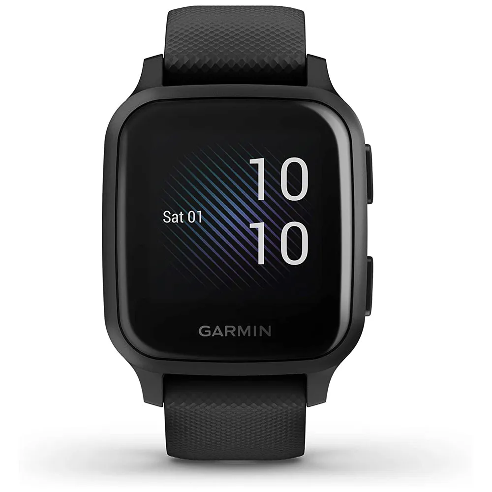 Garmin Venu Sq Music Edition Black Silicone Band Digital Dial GPS Smart Watch - 010-02426-00