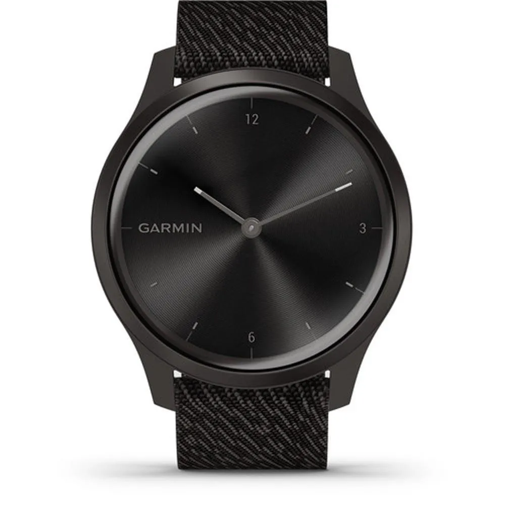 Garmin vivomove Black Pepper Nylon Band Light Black Quartz Dial Hybrid Watch - 010-02240-03