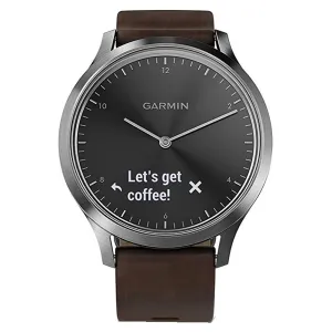 Garmin vivomove HR Sport Hybrid Brown Band Black Dial Smart Watch - 010-01850-14