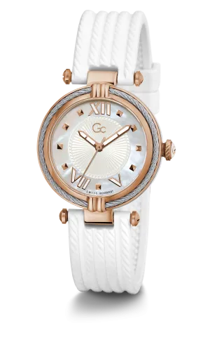 GC Ladies Wrist Watch White - Y18004L1