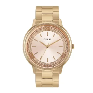 GUESS Stainless Steel Analog Pink Dial Women's Watch-U1406L3M, Band_Rose Gold