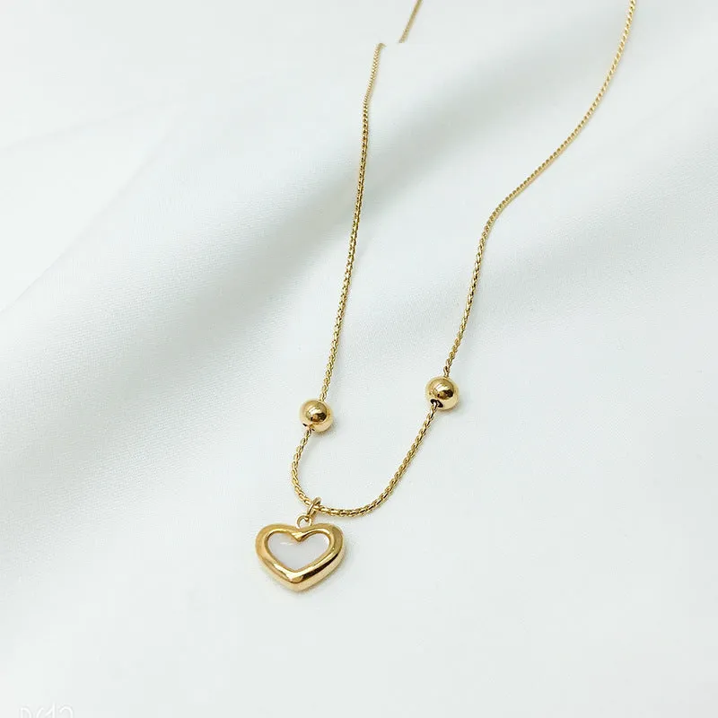 Heart Adjustable Shell Bracelet