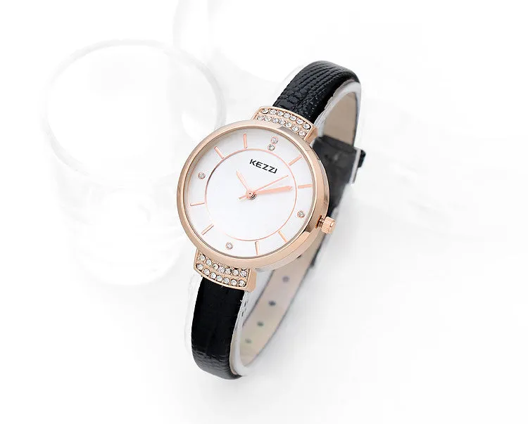 High Quality luxury Brand Leather Strap Watches Women fashion rhinestone Dress Watch Relogio Waterproof Ladies Watch Gift Clock