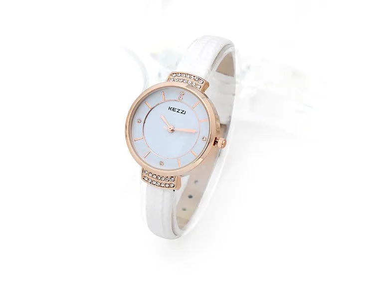 High Quality luxury Brand Leather Strap Watches Women fashion rhinestone Dress Watch Relogio Waterproof Ladies Watch Gift Clock