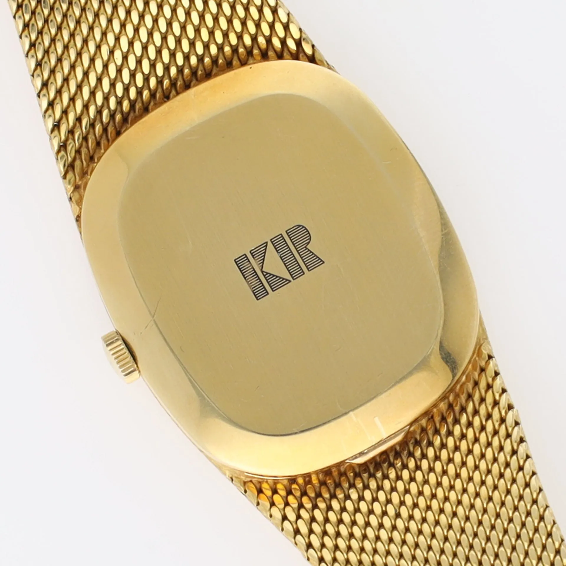 IWC Yellow Gold Dress Watch Integrated Bracelet Khanjar Dial