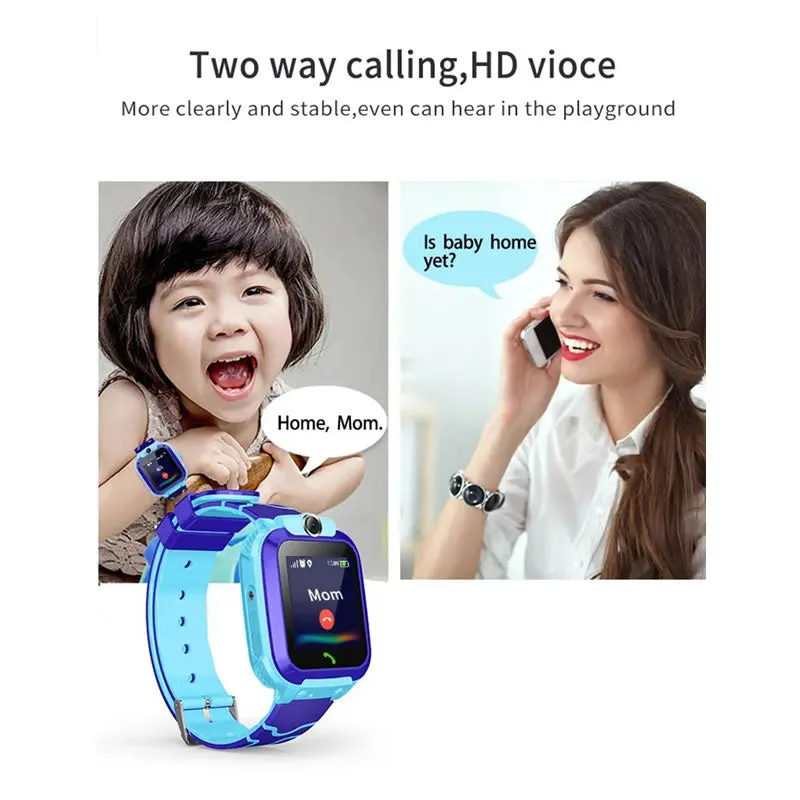 Kids Gps Smart Watch Blue