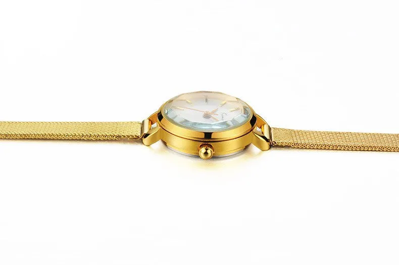 KIMIO New Women Watch Fashion Casual Analog Display Quartz Watch Luxury Gold Lady Watch Women Wristwatch quartz-watch