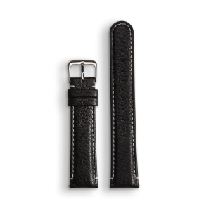 Leather watch strap