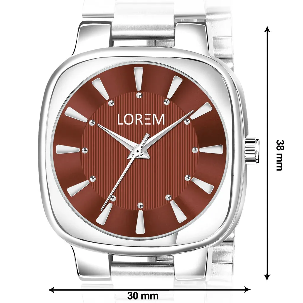 LOREM Brown Professional Analog Watch For Women LR303